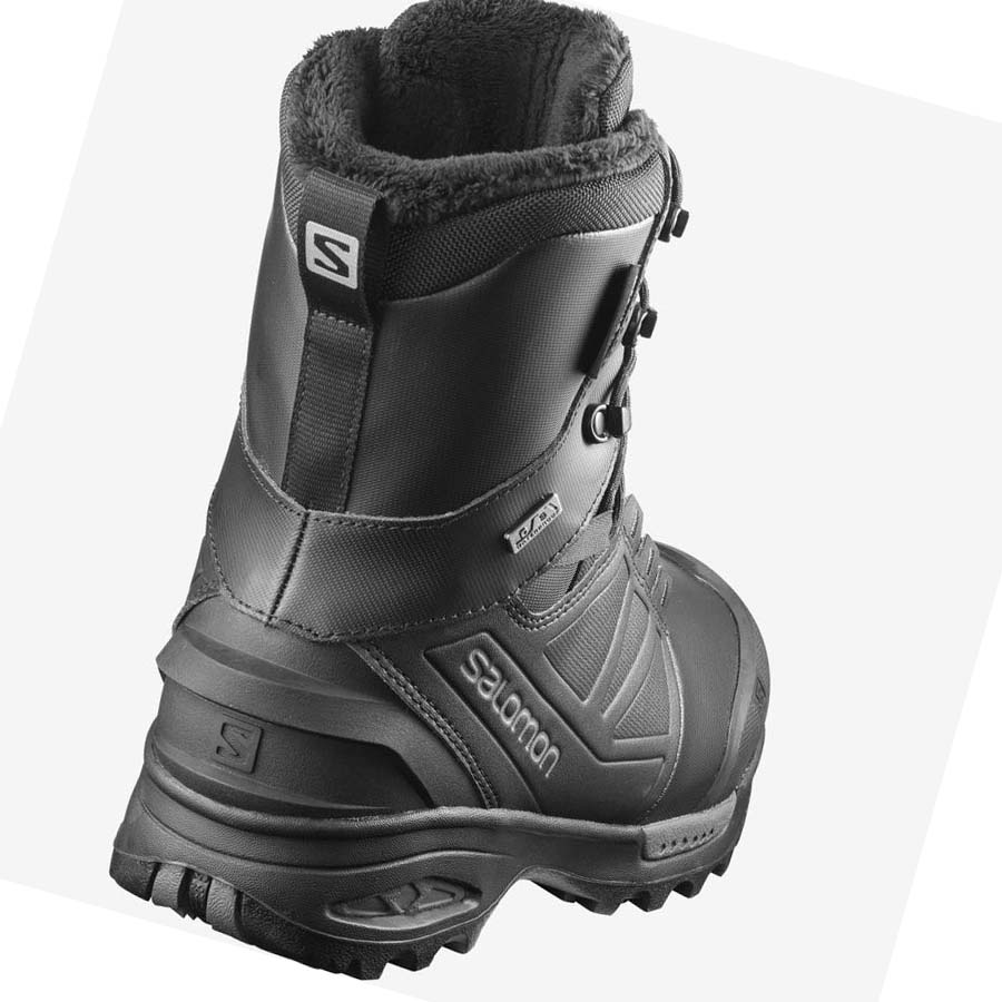 Salomon TOUNDRA PRO CLIMASALOMON™ WATERPROOF Erkek Kışlık Botlar Siyah | TR 3382QMA